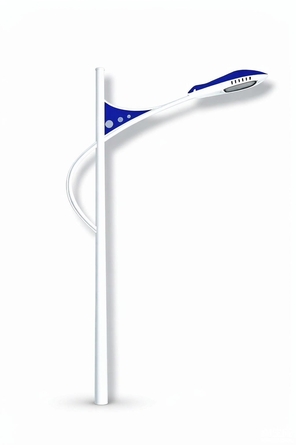 Aircraft-series solar street lights built for high-output municipal and highway lighting. Die-cast aluminum body, IP66, customizable wattage and battery config.